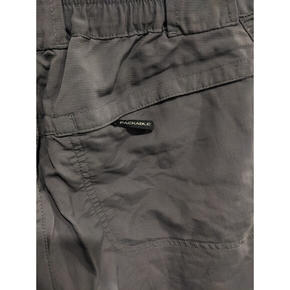 Columbia Grey Omni-Shade Packable Hiking Camping Capri Size 6 - Picture 3 of 4